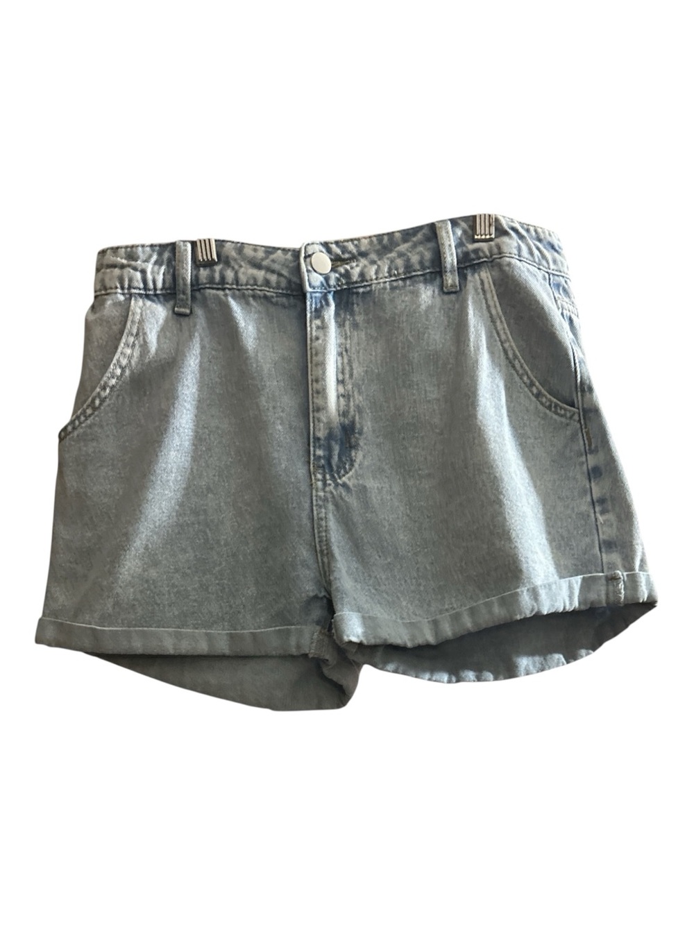 Light Wash Denim Women's Shorts - Casual Summer Style